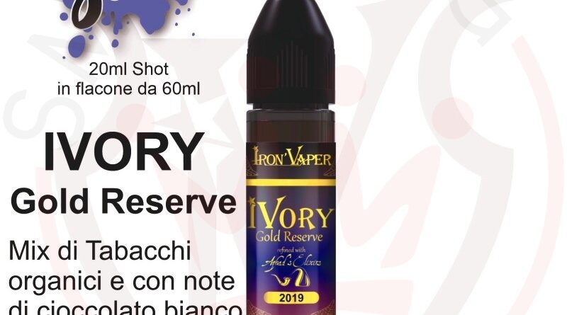 Iron Vaper Ivory Gold Reserve Aroma 20 ml iron vaper ivory gold reserve aroma 20 ml liquido per sigaretta elettronica 800x445